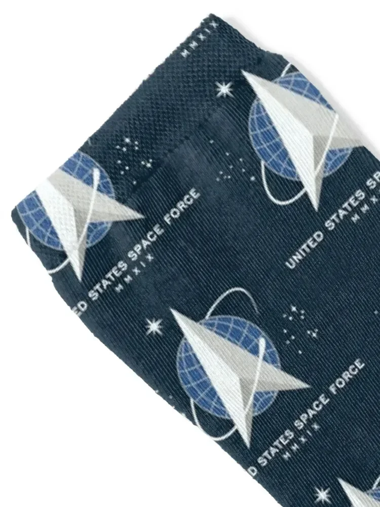 US Space Force Flag Official Logo Socks Antiskid soccer winter with print Socks Women Men's