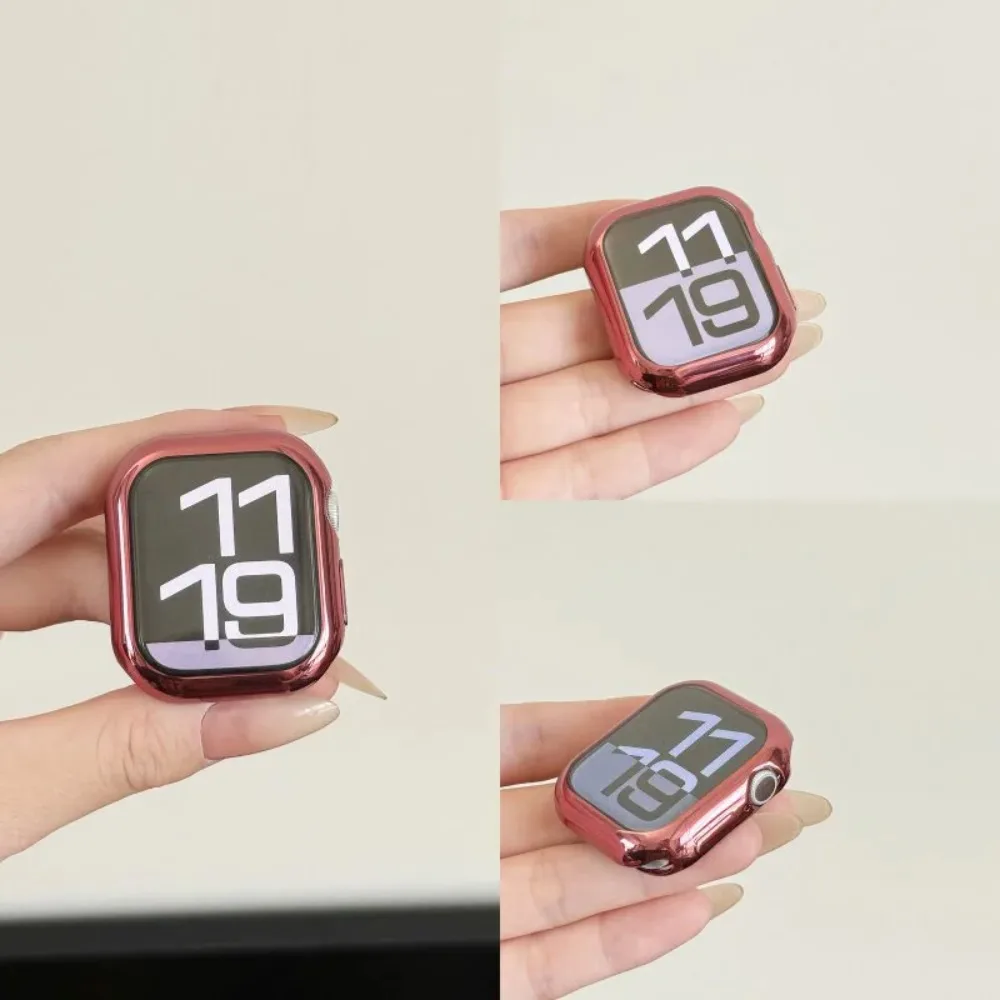 Full TPU Bumper Case For Apple Watch Series 11 10 9 8 7 6 5 4 3 SE Fits 38 40 41 42 44 45 46mm Full Screen Shockproof Scratch