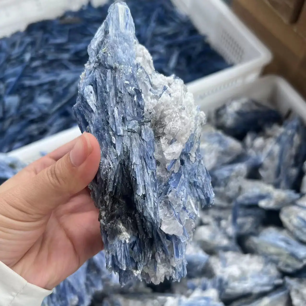 Natural rought Blue crystal Raw kyanite stones