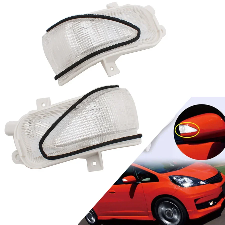 Left / Right Side LED Rearview Mirror Indicator Side Mirror Lights Turn Signal Flasher Lights For HONDA FIT JAZZ 2009-2014 2010