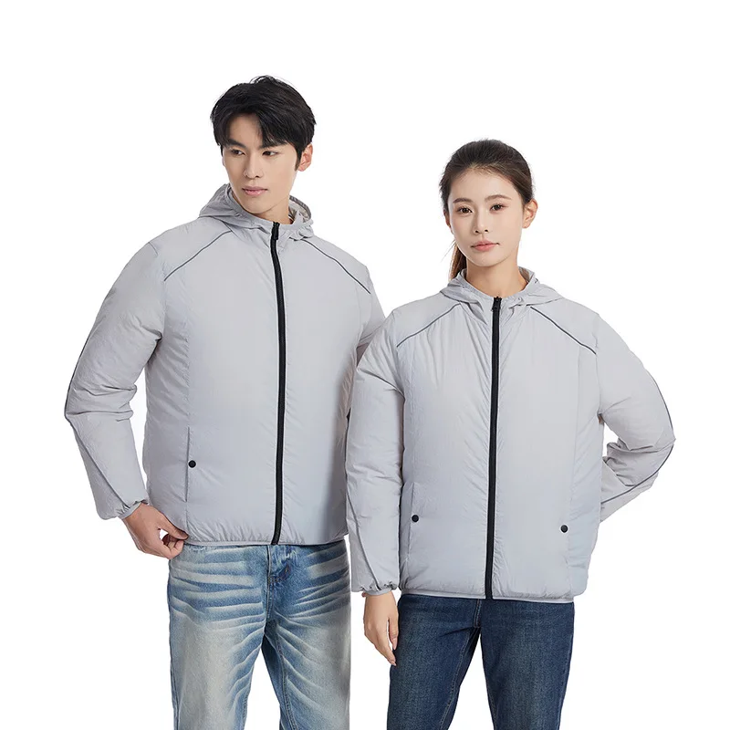 Sun-Protection-Cooling-Fan-Vest-Air-Conditioner-Clothing,-Unisex-Summer-Breathable-Refrigeration-Workwear-Long-Sleeve-Outdoor
