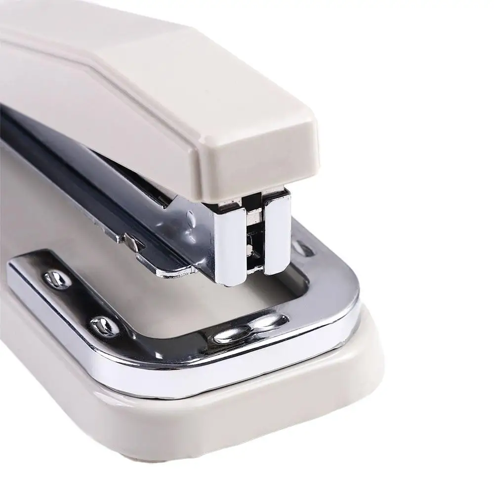 1 Pcs Durable Metal Paper Binding Lightweight Rotatable Stapler Machine Student Stationery Schoo Office Accessories