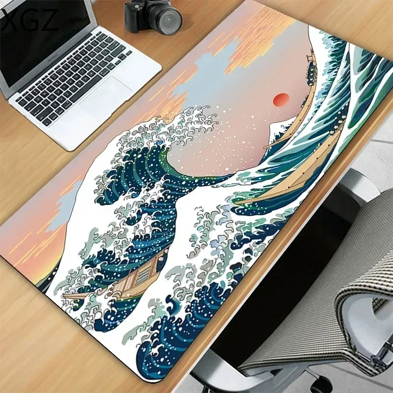 mouseMat Japan Great Waves Large MousePads  Anime Desktop Accessories Mousemats Gamer table pad Game Mouse Office Mats