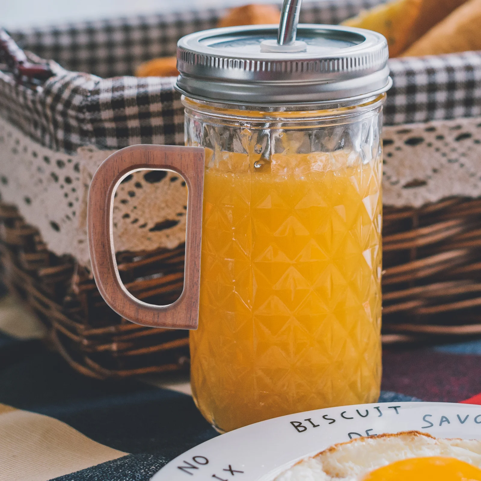 

2pcs Walnut Wood Handle: Natural Replacement For Coffee Tea Cup Ergonomic Smooth Grip For Espresso Mug Water Glass Accessory