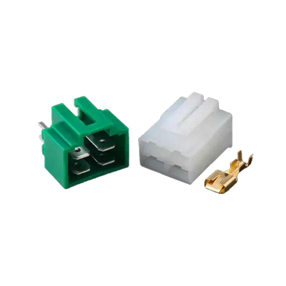 

5 Sets Automotive Connector Straight Pin Socket PCB Plugs DJ7048A-6.3-11/21 4P Model Car Electronic Parts