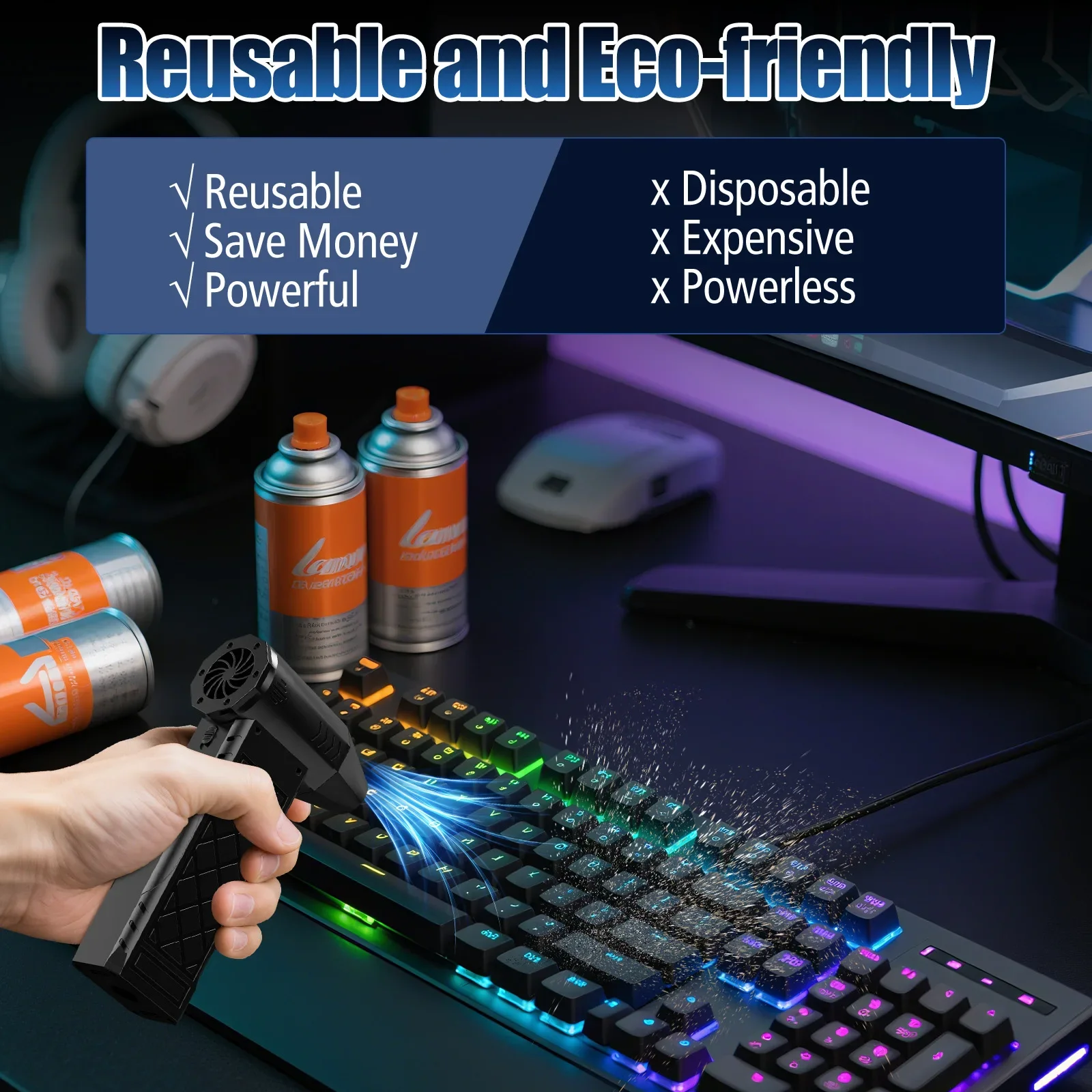 مروحة نفاثة قوية محمولة باليد لإزالة الغبار مصدر عاصفة توربو Jetfan مروحة التخييم مروحة محمولة منفاخ الهواء مروحة صغيرة #6