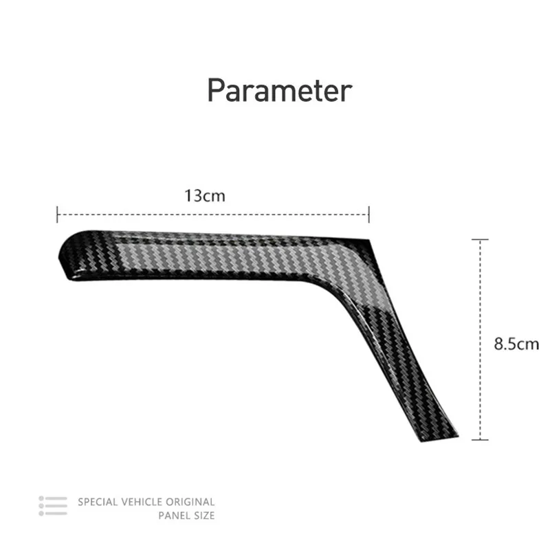 Real Carbon Fiber For BMW 3 4 Series F30 F32 2013-2019 Car Interior Driver Side Air Conditioning Air Outlet Vent Cover Sticker