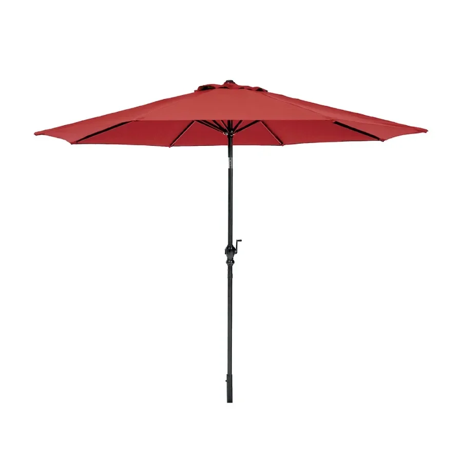 

Cabana Beach 7.5ft patio umbrella for outdoor use, polyester fabric, sand color, tilt mechanism and crank open/close