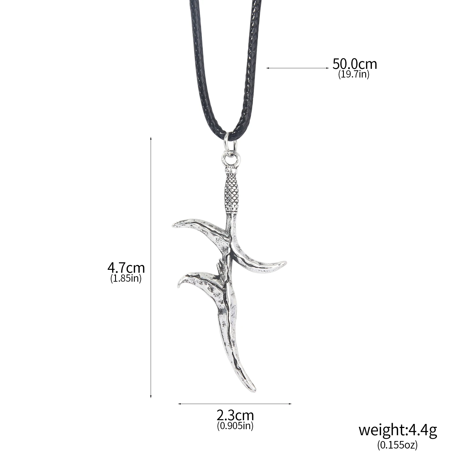 قلادة سكين سوداء مارثا ، قلادة جميلة ، سلسلة ربط لمحبي الألعاب ، قلادة عصرية ، إكسسوارات مجوهرات ، هدايا ، جديدة #4