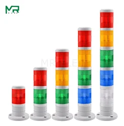LED  No sound  Industrial red Yellow  Signal Tower Warning Lamp Alarm Apparatus 12V 24V 110V 220V 1 ~ 5 floors Option