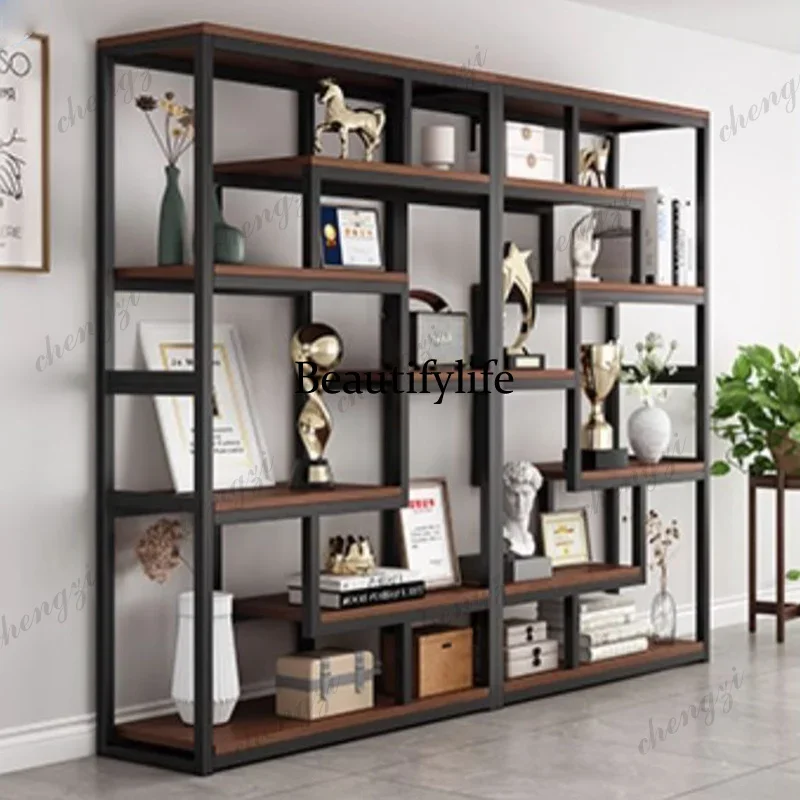 

M138 Designs Storage Bookcases Open Art Metal Standing Interior Cube Bookcases Office Magazine Racks Estanteria Unique Furniture