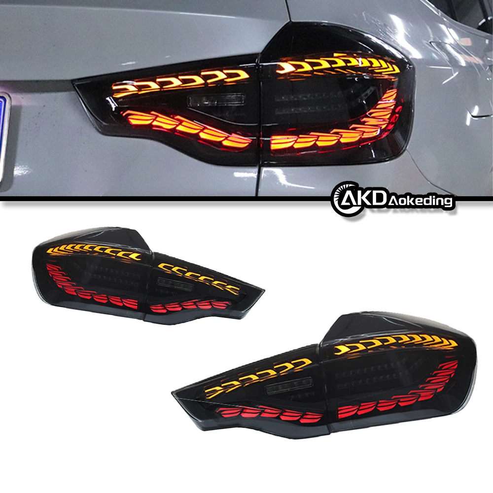 AKD Car Light for BMW X3 2018-2022 ix3 G08 G01 LED taillight Assembly Upgrade GTS Design Dynamic signal light tool accessories