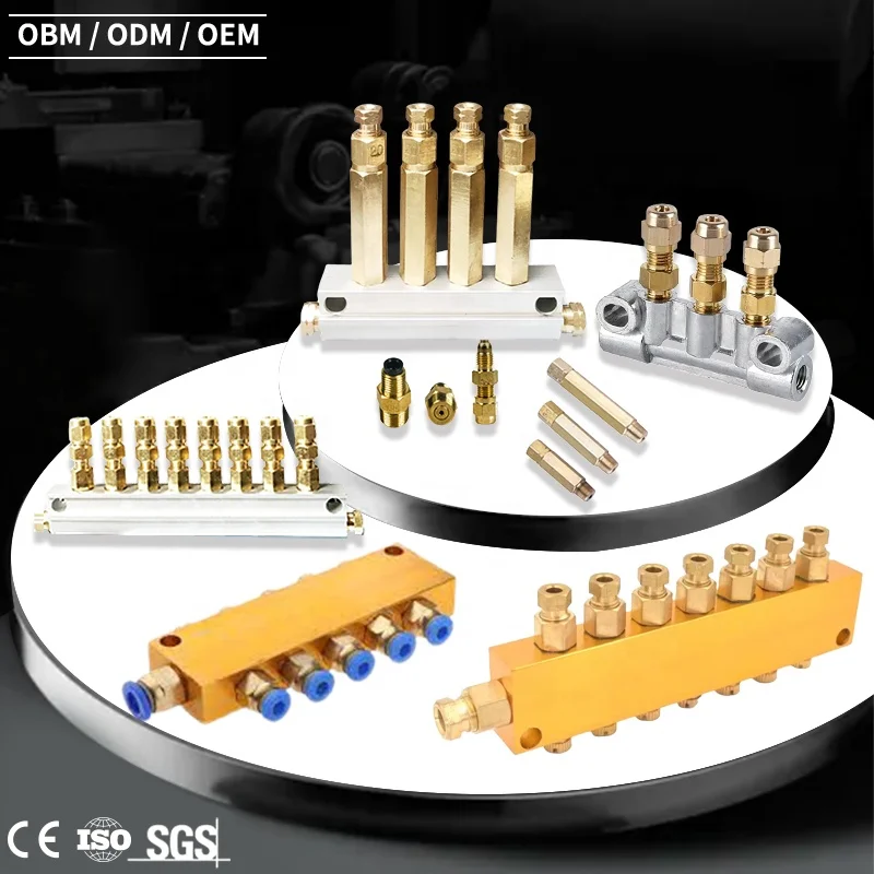 

HT lubricant grease distributor valve with oil lubrication pump for Resistance lubrication system adjustable oil distributor