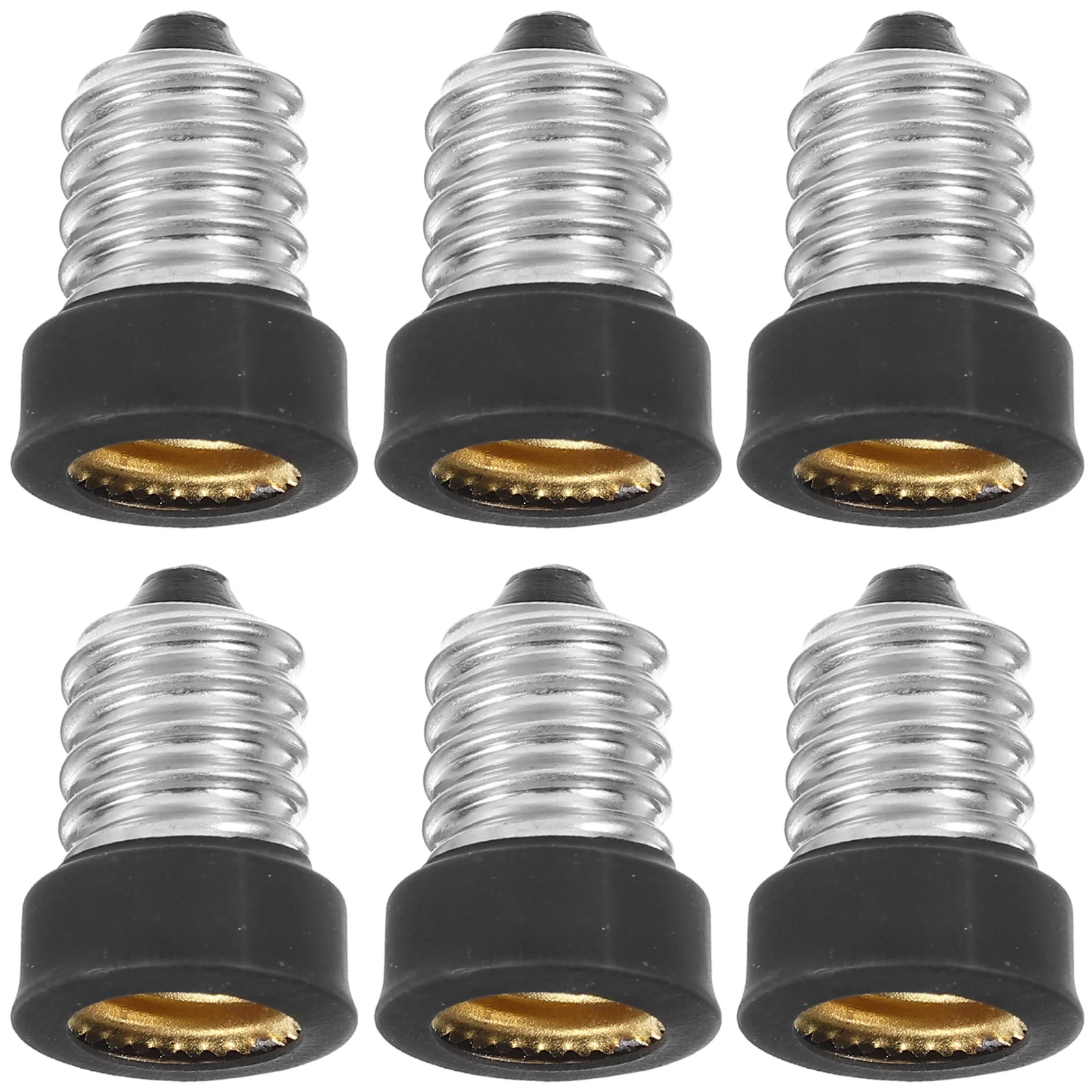 

6Pcs E14 to E12 Light Bulb Base Adapter Easy Installation Lamp Socket Converter Safe Practical Durable Lamp Socket Replacement