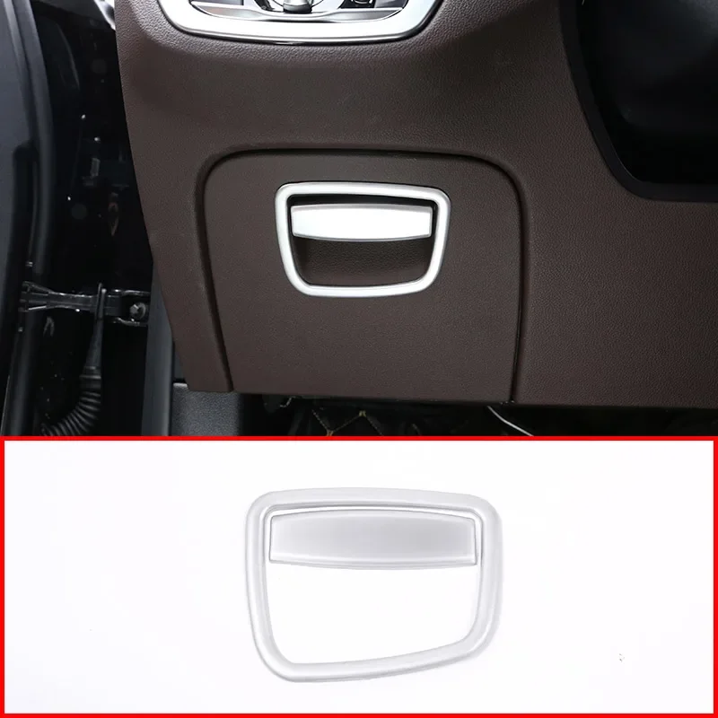 

For BMW 5 Series G30 2018-2022 ABS Silver Car Driver Side Glove Storage Box Decoration Trim Car Interior Accessories