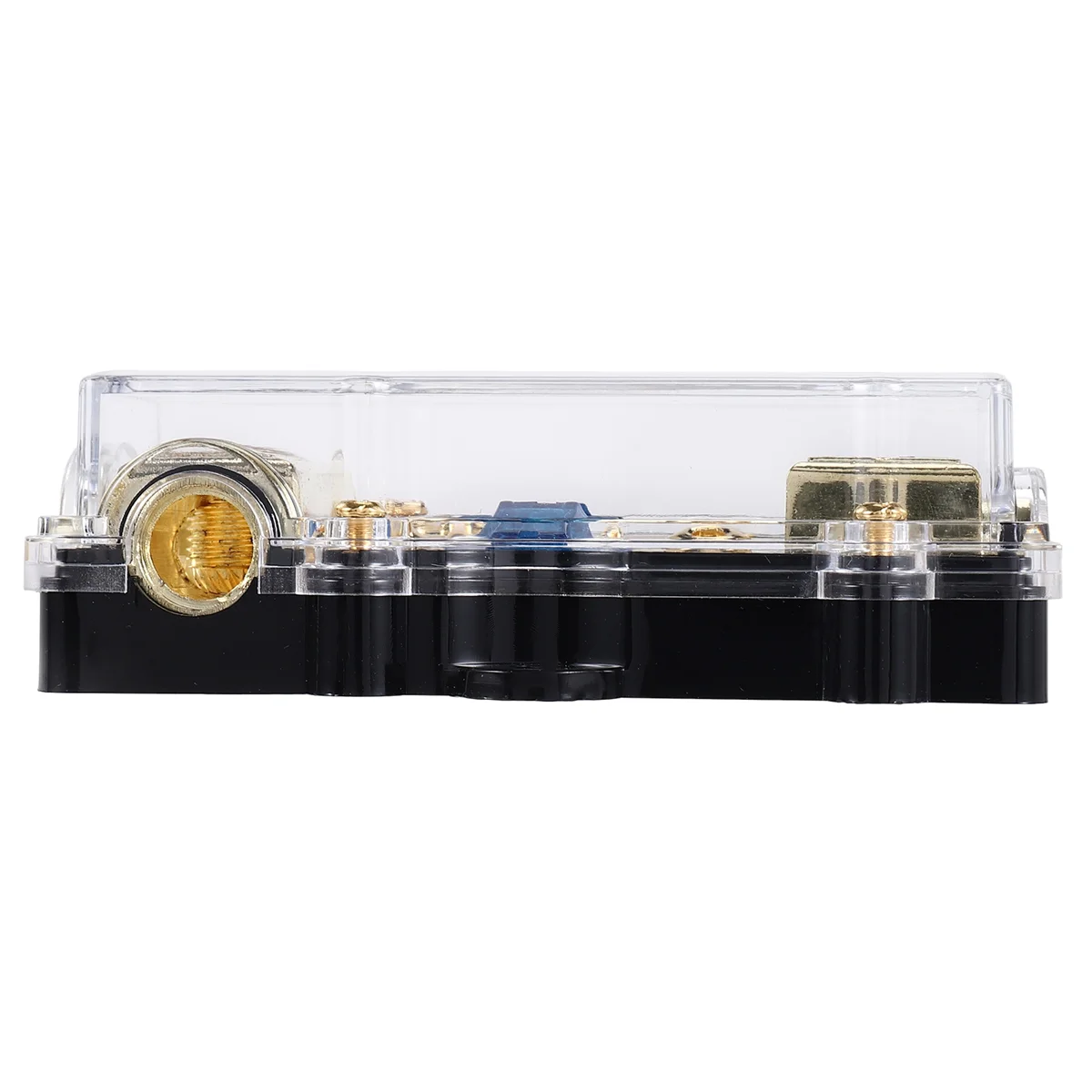 #442U Distribution Block (2 Way) 4/8 AWG Gauge AGU Fuse Holder Distribution (Plastic + Metal)