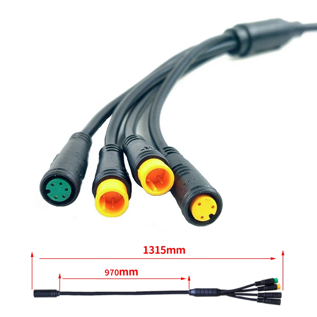 Electric Bicycle BAFANG 1T4 Cable for BBS01 BBS02 BBSHD Motor Show Brake Lever Throttle Connector Electric Bike Accessories