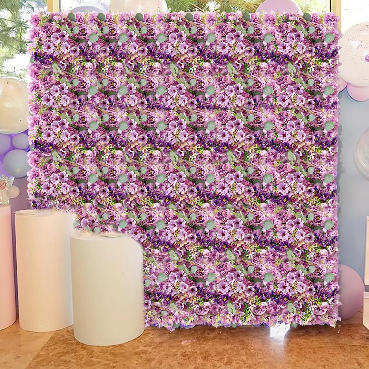 Wedding Decoration Simulation Flower Wall Monet Garden Landscape Layout 3D Artificial Flower Wall And Flower Arrangement Shop