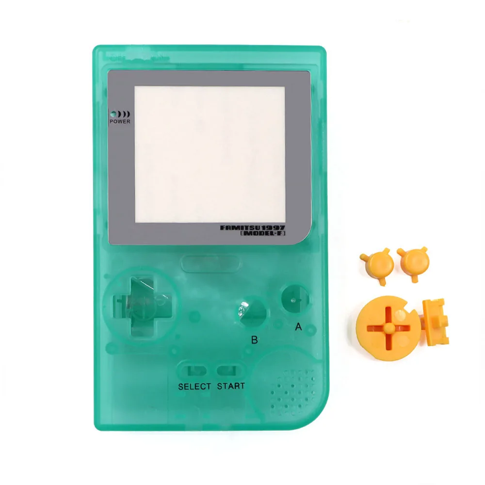 Hispeedido glow in the dark夜行性の交換修理フルシェルハウジングパックカバーゲームボーイポケットgbpプラスチックケース