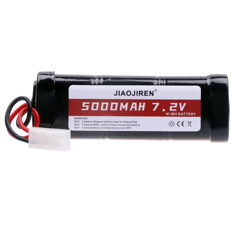 7.2V 5000mAh ni-mh SC akumulator z ładowarką do zabawki zdalnie sterowane cysterna samolotu części śmigłowca 7.2v bateria ze złączami Tamiya