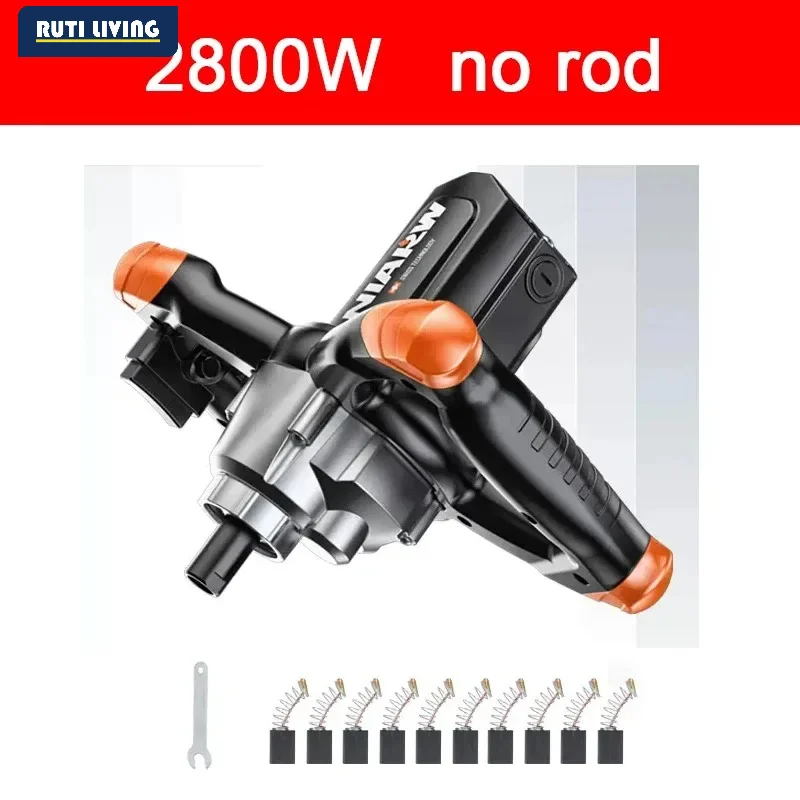 RUTI Electric Cement Mixer Professional Adjustable Mortar Mixer Putty Powder for Wall Work Plaster Mixing Machine