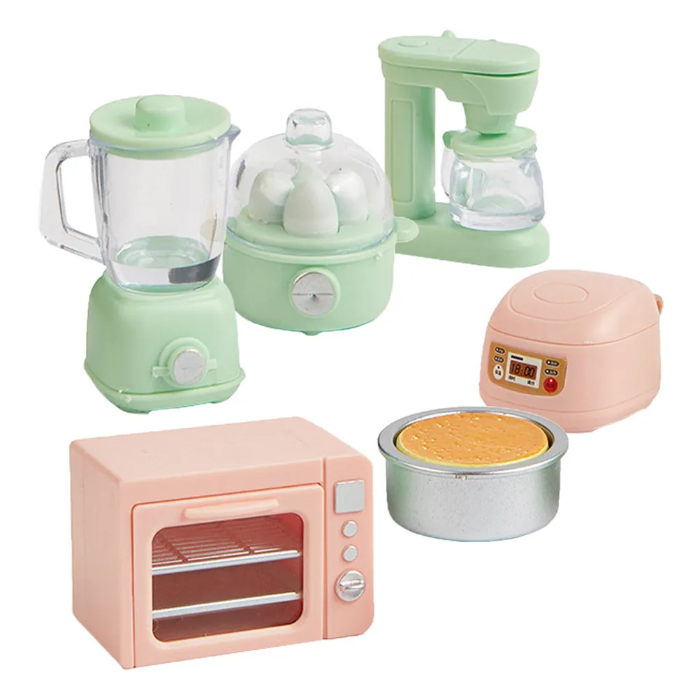 1Set Miniature Kitchen Appliances Exquisite Detailed Colorful Multifunctional Home Appliance Prep Play Mini House Kitchen