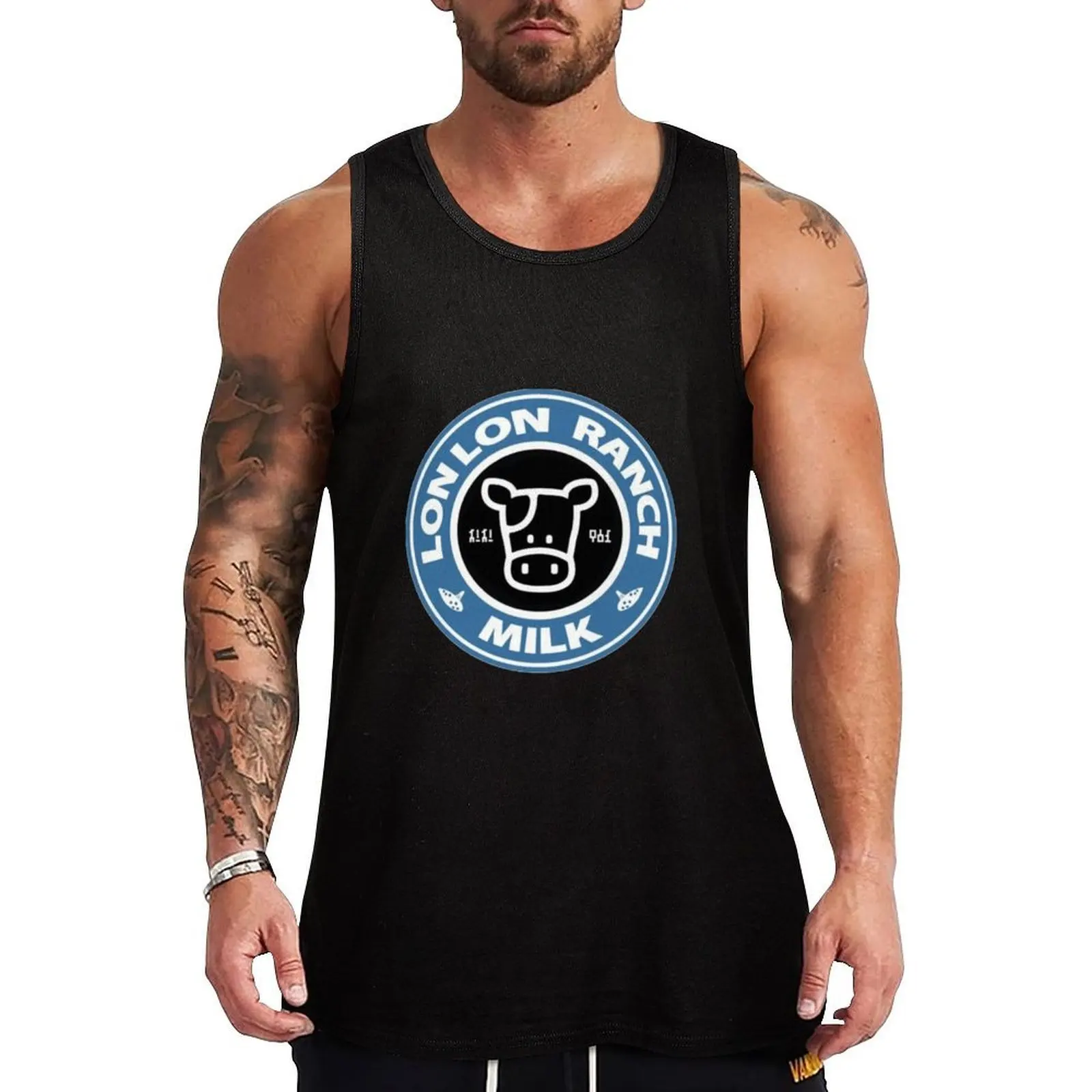 

Lon Lon Milk high quality BLACK Tank Top Premium Soft Tank Top Breathable Comfort Sleeveless