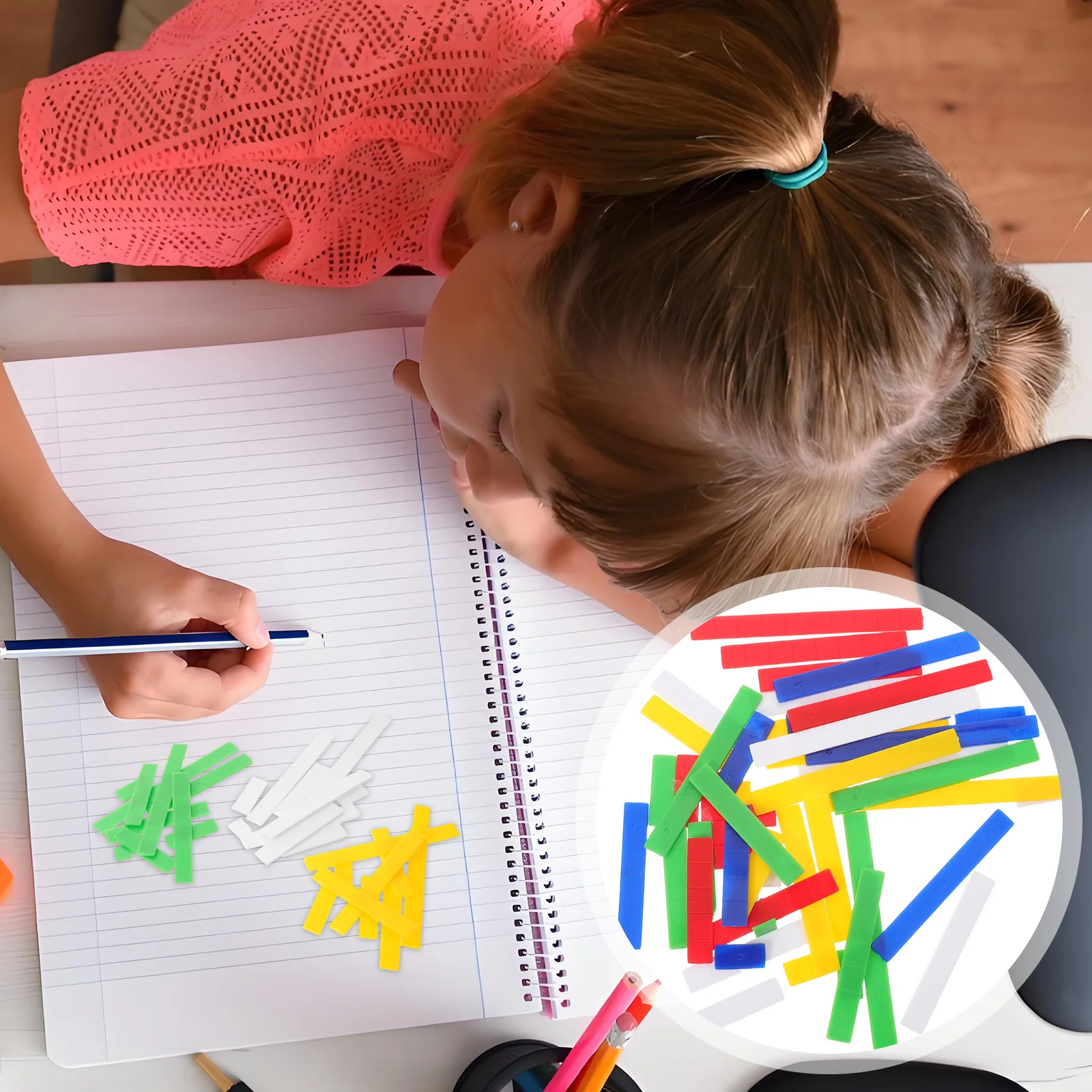 

1 комплект, линейка арифметики Монтессори, обучающий инструмент для детей раннего образования, детский сад, домашняя школа, улучшение логического мышления, математика