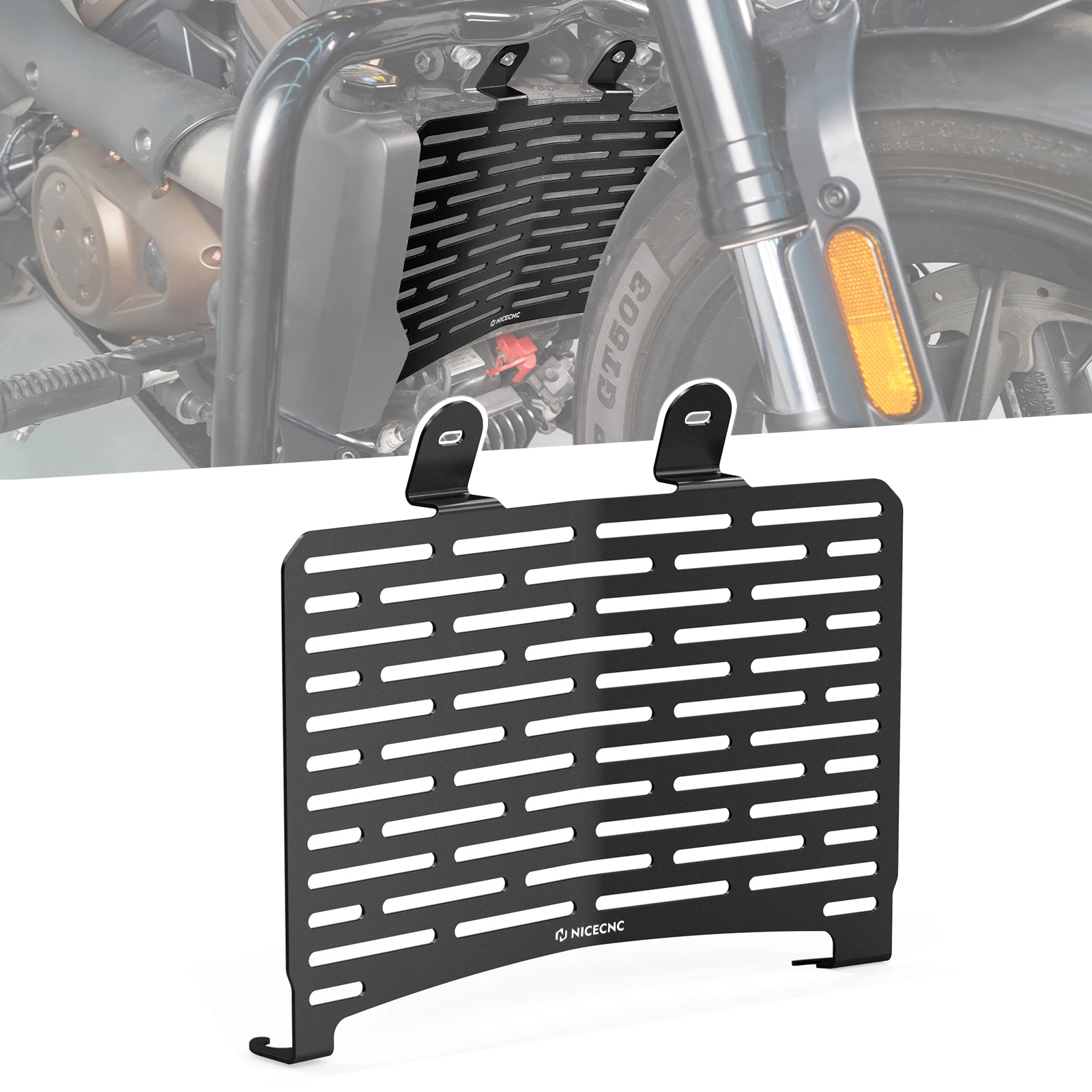 

Motorcycle Radiator Protector Grille Radiator Guard Cover for Harley Sportster S SportsterS RH1250S 2021 2022 2023 2024