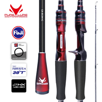 PURELURE GRUPLA Spinning Casting Rod High Carbon Universal Long Throwing Fishing Rod in FUJI Accessories Fast