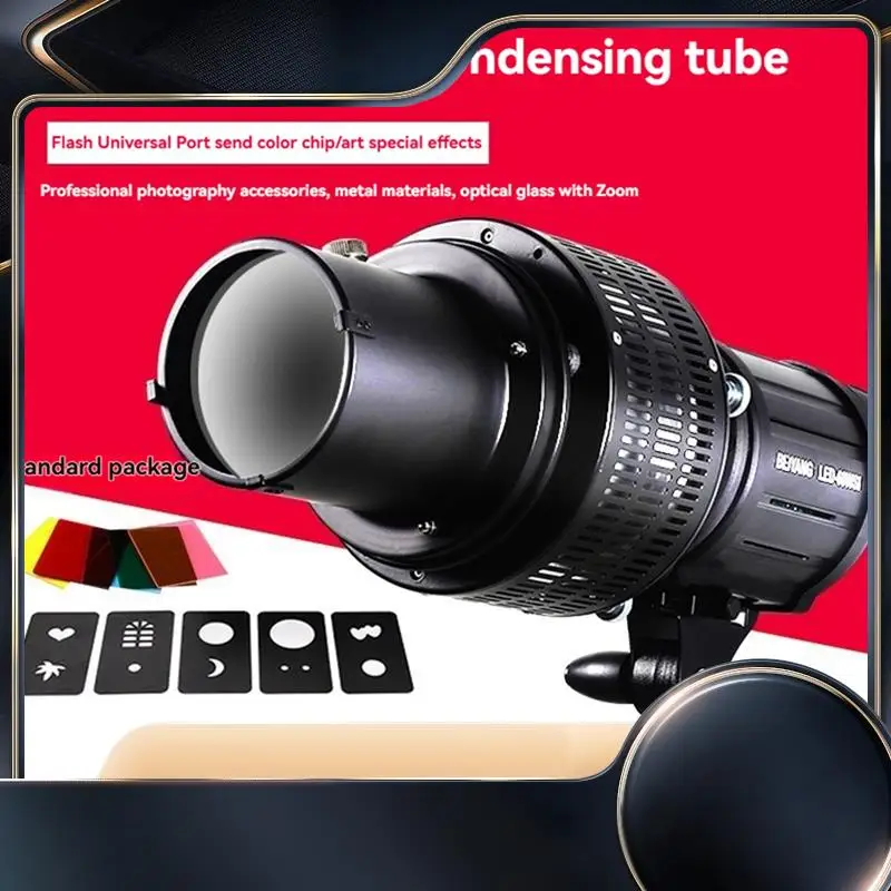 

Focalize Conical Snoots Universal Condenser Bowens Mount With Graphics Art Effects Shaped Fliters For Photography Photo-N34R