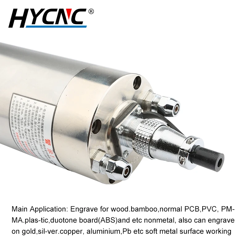 HQD CNC 밀링 타각기 베어링, 금속 조각용, 수냉식 스핀들 모터, 4 베어링, 2.2kw, ER20