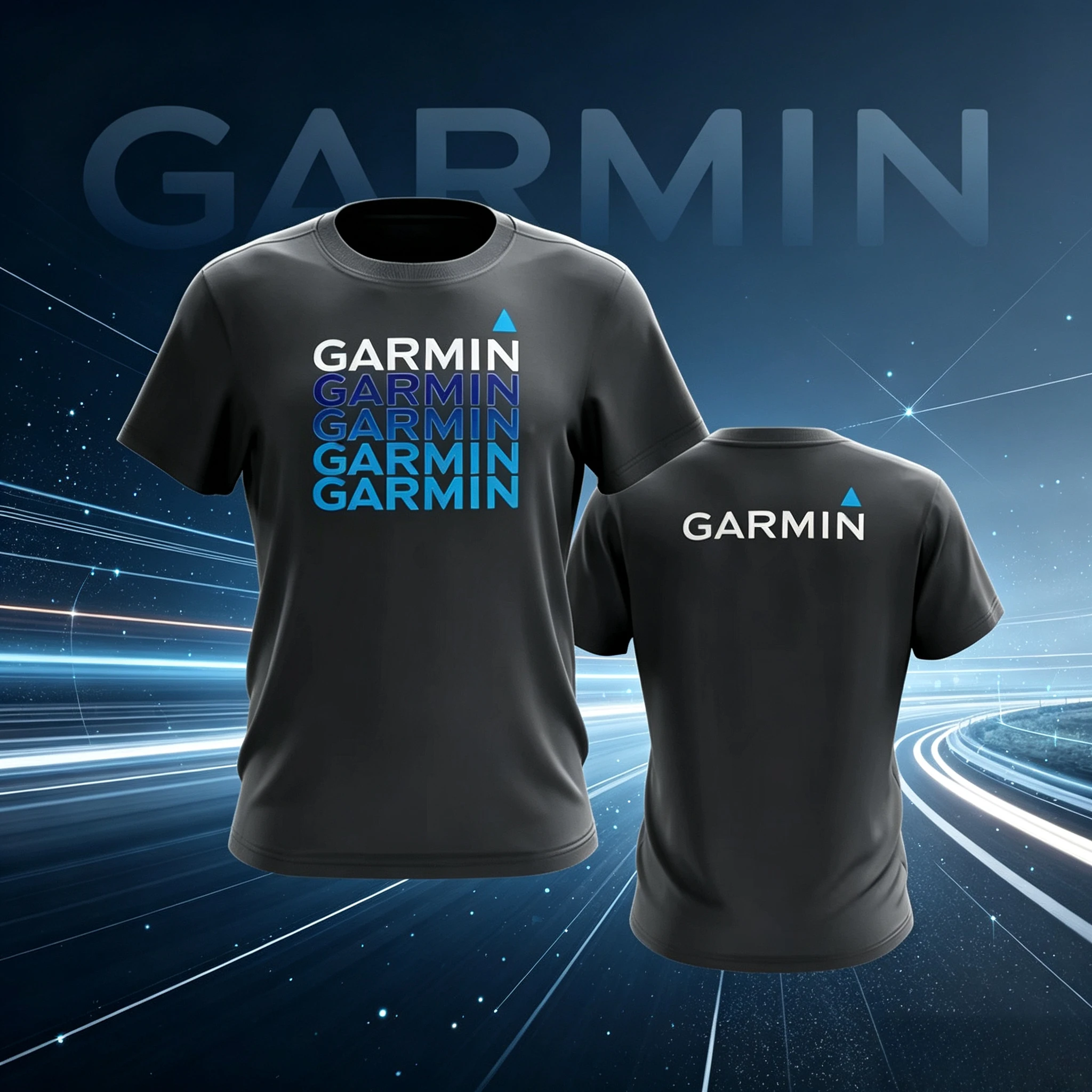 Men Summer Men Tee Fashion Garmin Cotton T Shirt Baju Garmin Microfiber Sesuai Untuk Aktiviti Bersukan Unesix T-shirt
