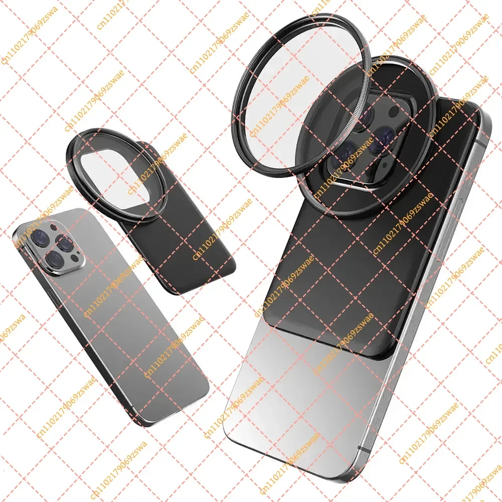 6.1/6.7 Inch Magnetic Phone Filter Adapter Magnetic Suction Camera Lens Filter Holder For Smartphones