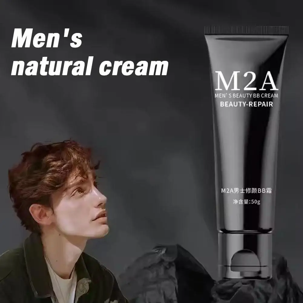 Crema BB para hombre, corrector blanqueador con control de aceite, pecas, fácil uso cosmético, ilumina el rostro para eliminar el maquillaje de la piel líquida E0F7