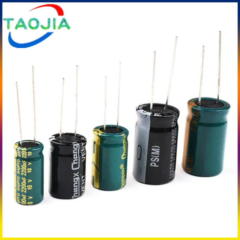 2-50pcs 10V 16V 25V 35V 50V 63V 100V Aluminum Electrolytic Capacitor 100UF 220UF 330UF 470UF 680UF 1000UF 2200UF 3300UF 4700UF