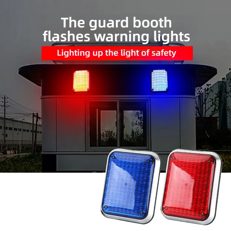 1 Set LED Ambulance Flashing Lights Strobe Light Waterproof 12 24V Fire Truck Stroboscope Traffic Red Blue Signal Lamp
