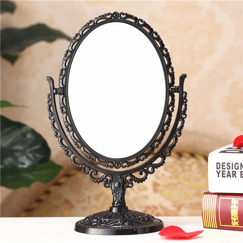 

Dorm Room Desk Small Mirror Vanity Standing Korean Style Girls Stand Mirror Makeup Handheld Portable Espejos Room Decorarion