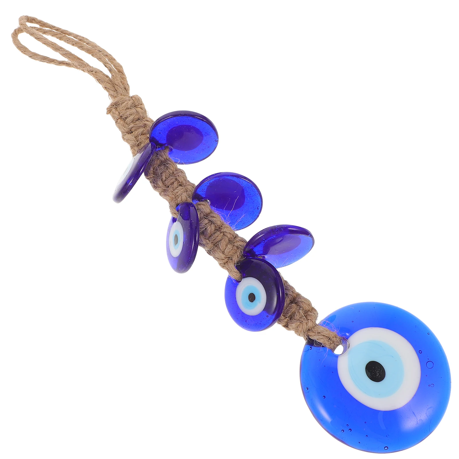 

Blue Evil Hanging Glass Turkish Eye Decorative Rearview Mirror Pendant Car Hanging Decoration Car Ornament