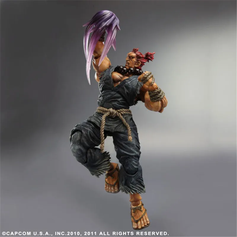 PLAY ARTS 27cm Game Street Character Gouki Akuma Articulated Action Figure Model Toys