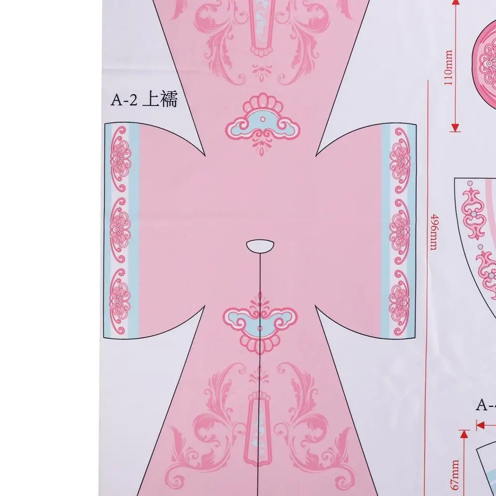 Vestido diy hanfu roupas brinquedos saia artesanato boneca hanfu roupas diy kit artesanal usar boneca roupas design crianças presente