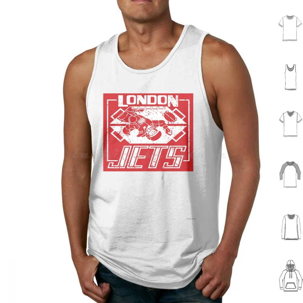 London Jets Red Dwarf Camisetas sin mangas divertidas Chaleco sin mangas Smeg Head Better Dead Than Smeg Red Dwarf Red Dwarf Cita Smeg Head Red