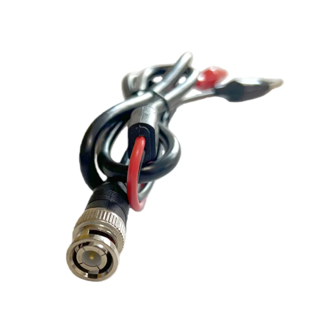 Kabel Sambungan Sumber Sinyal Osiloskop BNC Public ke Public Direct Line, Kabel Koaksial dengan Penjepit Alligator BNC