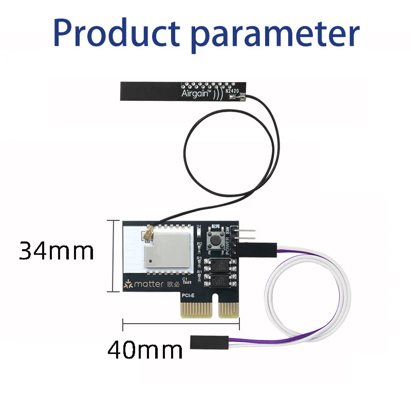 Homekit APP Matter PC Power Switch Computer Remote Boot Startup Card Telecommuting PICE for Apple Siri Homepod Remote Control