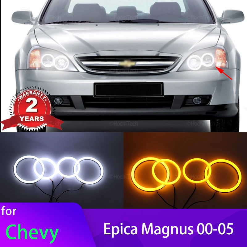 

Switchback Cotton Light Halo Rings DRL LED Angel Eyes Kit For Chevrolet Chevy Epica Magnus 2000-2005 Cars Headlight Retrofit