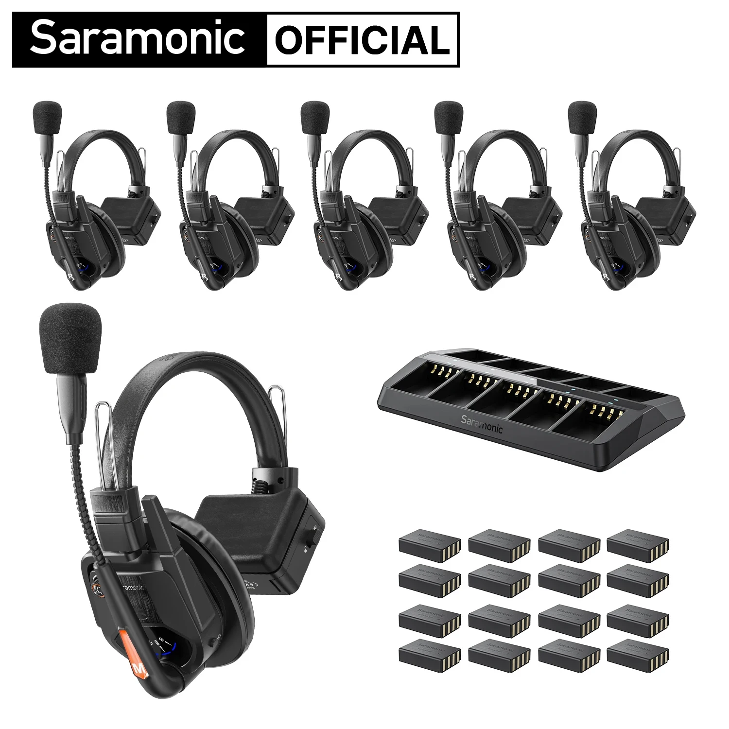 

Saramonic Witalk9 WT6S Беспроводная гарнитура Полнодуплексная система внутренней связи для кинопроизводства Живые выступления Спортивные мероприятия