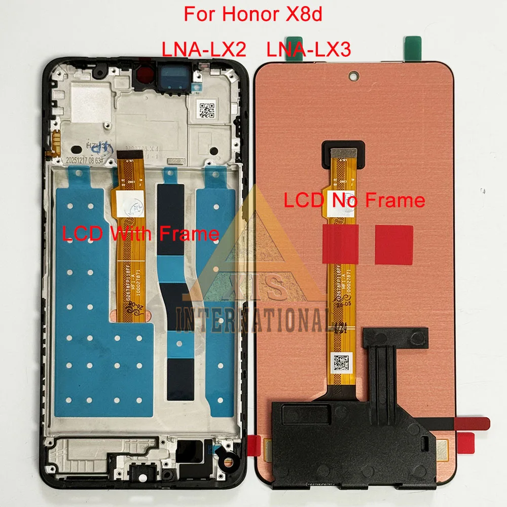 オリジナル-amoled-67-''huawei-honor-x8c-abr-lx3-lcd-ディスプレイ画面タッチデジタイザ-honor-x8b-lly-lx3-lcd-用-x8d-フレーム