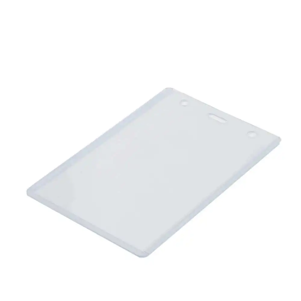 Pvc Hard Plastic Id Access Card Cover Credit Card Case Badge Holder Name Tag Sleeve