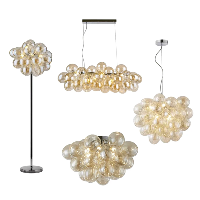 

Come Pick The Autumn Grape G9 LED Glass Chandelier Lighting Hanging Lamps Lustre Suspension Luminaire Lampen For Dinning Room