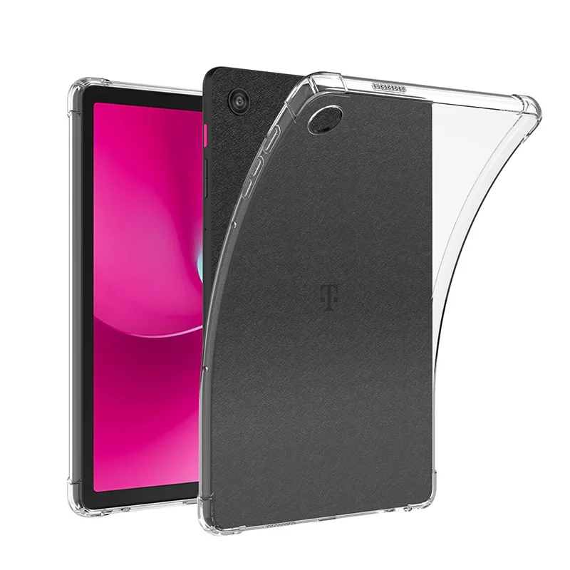 

For T-Mobile REVVL Tab 2 10.1-inch Airbag Shock-Resistant Transparent Protective Case (2025)